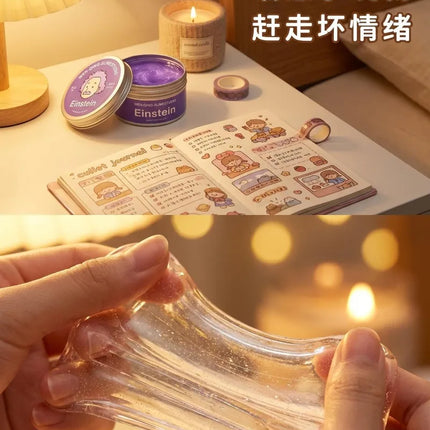 New Stress Relief Toys Old Man Liquid Squishy Transparent Crystal Slime Fluffy Foam Putty Kids Safe Bouncy Stretchy Color Slime