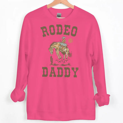 Vintage Cowboy Style Couple Matching Clothing "Rodeo Daddy/Mama" Crewneck Long Sleeve Women Men Husband Wife Sweatshirts