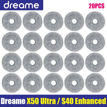 Dreame X50 Ultra / S40 Enhanced Edition Vacuum Cleaner Parts Main Roller Side Brush Hepa Filter Mop Cloth Dust Bag