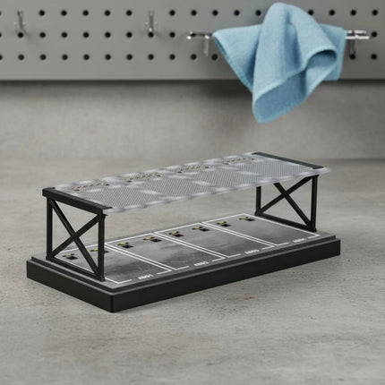 1:64 Parking Lot Display Easy to Assemble Double Layer Car Display Rack Miniature Car Garage Shelf Dust-Proof Lightweight