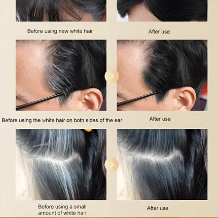 YP1205 Instant Black Covera Waterproof and Sweatproof Hair Dye Stick Disposable White Hair Coloring Comb  Hairline Root Conceale