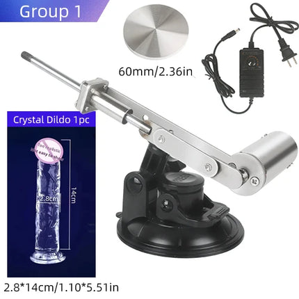 Reciprocating Linear Fuvk Machine Mini Telescopic Linear Actuator 3XLR Telescopic Sex Machine Masturbation Sexual Toys
