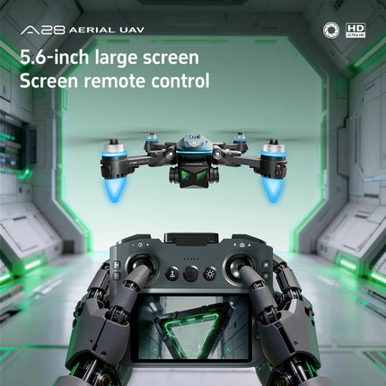 Lenovo A28 Drone Foldable GPS 4K Dual Camera 5G FPV Obstacle Avoidance Optical Flow One Key Takeoff RC Drone