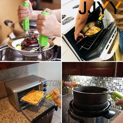 Hot Dish Plate Bowl Clip Clamp Gripper Hot Pot Pan Bowl Holder Handle Plate Tongs for Various Container Sizes Kitchen Tools