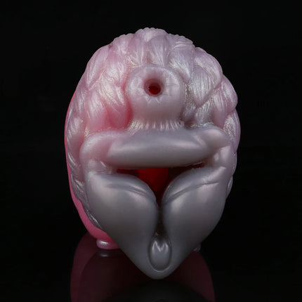 GEEBA Animal She-wolf Fantasy Two channel Penis Stroker Silicone Male Masturbator Realistic Vagina Textured Pocket Pussy Sex Toy