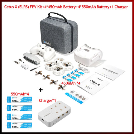 BETAFPV Cetus X FPV Kit Racing Drone 3 Radio Transmitter VR03 FPV Goggles C04 RC Quadcopter Mini Drone Toys as Gift