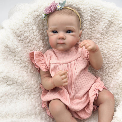 NPK 19-inch Bettie Full Body Collectible Art Doll for Girls Waterproof Bath Toy with Hand-Painted Hair vinyl  Doll
