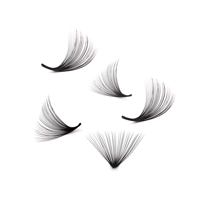 AGUUD 3D-20D Loose Fans Lash Mixed Length Sharp Pointy Stem Promade Volume Fans Eyelash Extension Thin Base Russian Volume Cilio