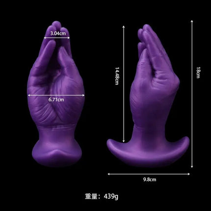 Realistic Hand Silicone Anal Plug Dildo With T-base Wearable Prostate Anal Trainer Sex Toys For Men Women Gay Penetration Anal