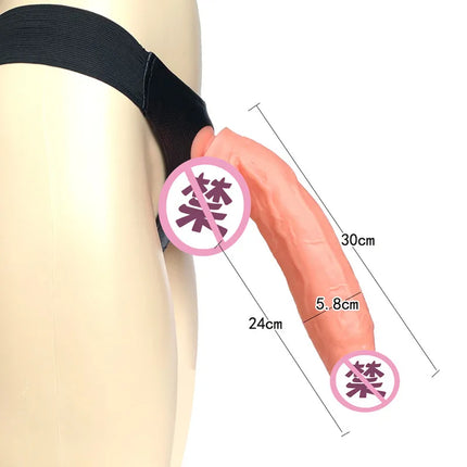 Wearable Strapon Penis Realistic Anal Dildo Vaginal G Spot Stimulator Big Dick Strap on Buttplug Adult Sex Toy for Women Lesbian