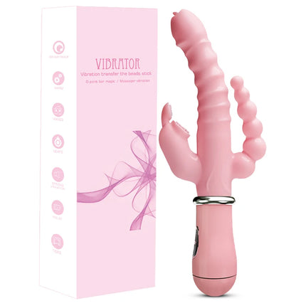 12 Speeds G Spot Clit Vibrator Rabbit Vibrator Powerful Cunnilingus Orgasm Sex Toys for Women Lesbian Erotic Adult Toys Products