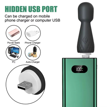 Love God Stick Second Generation Female AV Vibrator Masturbator Charging Variable Frequency Double Headed Vibrator Sex Products