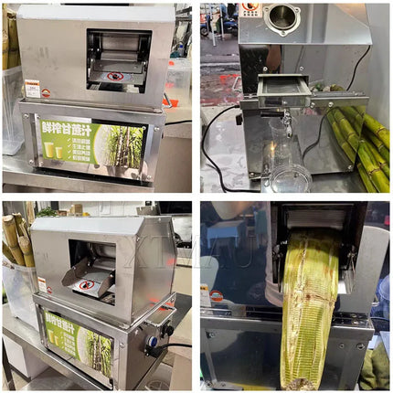 Electric Sugarcane Machine Desktop Vertical Commercial Juicer Stainless Steel Juicer Equipment