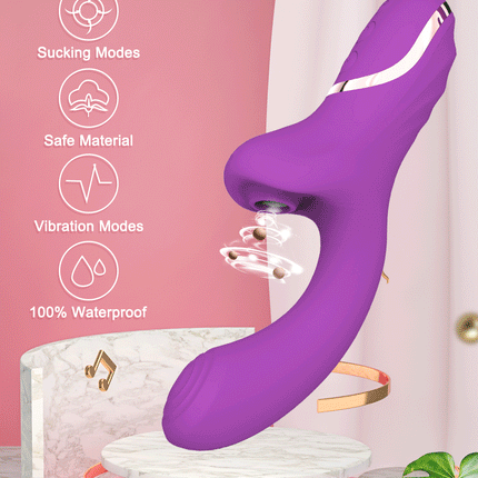 Sex Toys Clit Sucker Dildo Vibrator for Women Female masturbation Clitoris G Spot Tongue Licking Anal Stimulator Fast Squirt 18+