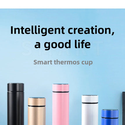 500ML Temperature Display Thermos Cup Stainless Steel Divided Thermos Bottle Outdoor Vacuum Insulated Cup Father's Day Gift