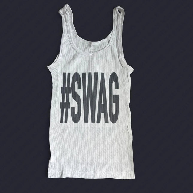 Aesthetic Vintage Women's Streetwear Tank Top Grunge Emo Girls Slim Punk Letter Print Cute Crop Tops Y2k Clothes Gothic Baby Tee