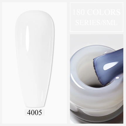 Parkson 8ml HEMA TPO FREE Color Gel Nail Polish Nude Pink Red Green Collection Nail Gel Polish Glitter Soak Off UV LED Gel