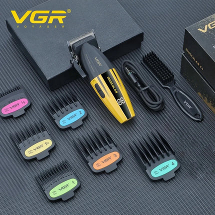 VGR Hair Trimmer Professional Hair Clippers Electric Trimmer Adjustable Hair Cut Machine Metal Clippers and Trimmers Set V-285