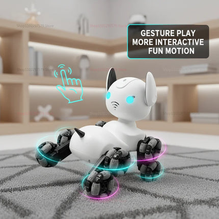8WD RC Smart Al Robot Dog Car Toys for Kids Remote Control Stunt Drift Car Touch Sensing Music Electric Toys Gifts for Kids Boys