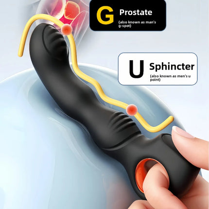 Male Prostate Massager Anal Vibrator G-Spot Stimulating Vibrating Butt Plug Gay Anal Toys Beginner Adult Toys
