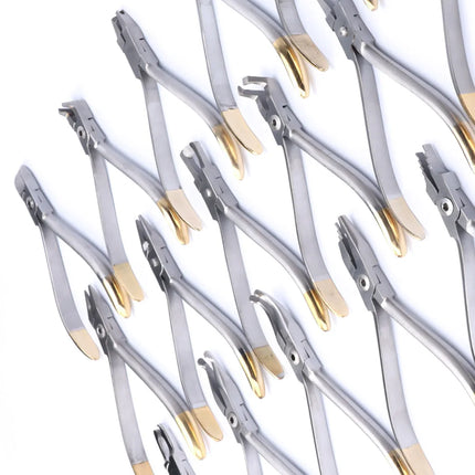 GISTARMED Dental 19Pcs/Set Orthodontic Plier With Bracket Dentistry Lab instrument Equipment Dentist Tools With TC Products