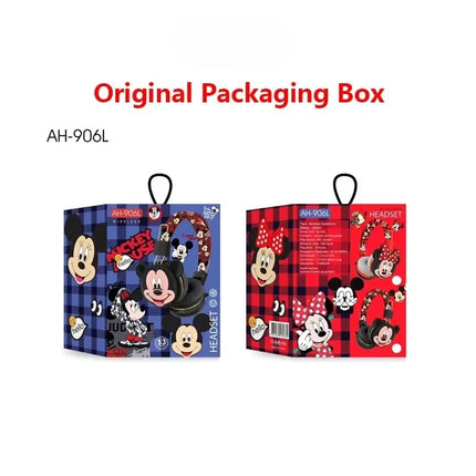 Cartoon Mickey Minnie Bluetooth Headsets Game Doodle Wireless Headphones Earphones Mic For Kids Boy Girl Gifts Support TF Card