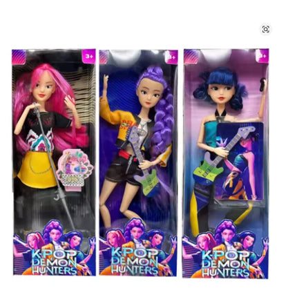 2026 Hot Music Style Demonic Group Anime Figure Rumi Mira Zoey Action Figure Cosplay Doll Cute Gift for Kids Birthday Gifts