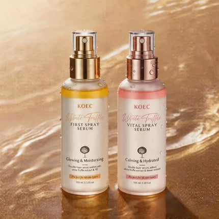 KOEC White Truffle First Spray Serum, Moisturizing Glowing Facial Setting Spray, Hydrating Nourishing Skin Care Mist 100ml