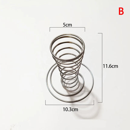 1Pcs Cone Holder Stand Ice Cream Rack French Fry Waffle Display Roll Cones Metal Basket Hand Fries Serving Steel Stainless Pizza