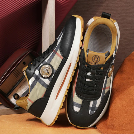 New Retro Light Luxury Fashionable Casual Shoes Shock-absorbing Elastic Sports Shoes Summer Lightweight Lace Up Walking Shoes