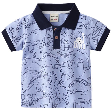 Children's Collar T-shirt 2025 New Boys' Polo Shirt Short Sleeve T-shirt Baby Korean Edition Summer Top One Piece Hair Collectio