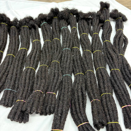 6-20inch 0.6cm Regular Loc Extension Human Hair 50 Strands Full Handmade 100% Human Hair Loc Dreadlock Extension for Men Women