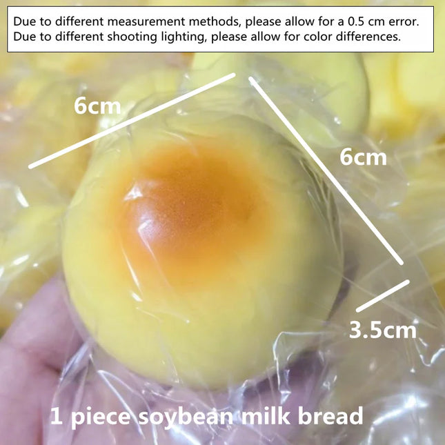 Squishy Cheese Bread Slow Rebound Cheese Cake Stress Relief Sensory Fidget Toys Sweet Smell Squeeze Toys for Anxiety ADHD