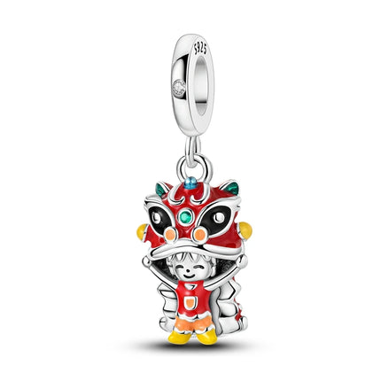 Charms Plata De Ley 925 Red Color Series Charm Red Elephant Animal Fruit Beads of Original Fits Women Anniversary Jewelry Charms