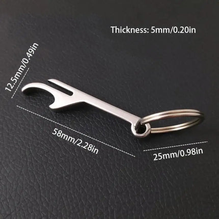 3Pcs Set Portable Stainless Steel Beer Bottle Opener Keychain for Men Mini Metal Can Opener Kitchen Gadget Keyring