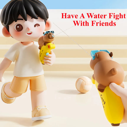 1/2pcs Cartoon Capybara Spray Water Toys Summer Beach Long Range Spray Toys Children Outdoor Cute Sprinkling Water Toys For Kids