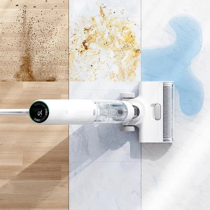 XIAOMI MIJIA Wireless High Temperature Scrubber Smart Vacuum Cleaner Auto Self Cleaning Household Washing Mopping Floor Machines
