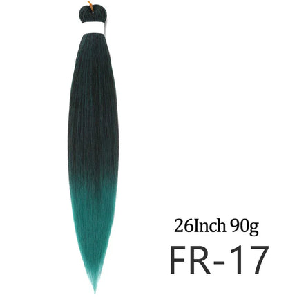 Pre-stretched long braided hair 26-inch crochet braided hair synthetic African Ombre giant Xpression braided hair