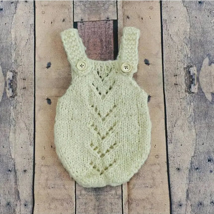 Newborn Photography Props Baby Boy Girl Bodysuit Outfit Soft Knitted Romper Adorable Suitable for Studio or Home Photo Sessions