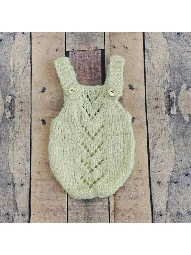 Newborn Photography Props Baby Boy Girl Bodysuit Outfit Soft Knitted Romper Adorable Suitable for Studio or Home Photo Sessions