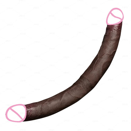 Double Head Realistic Silicone Dildo Long Anal Plug Vaginal Stimulator for Lesbian Couples And Gay Men Liquid Silicone Sex Toy