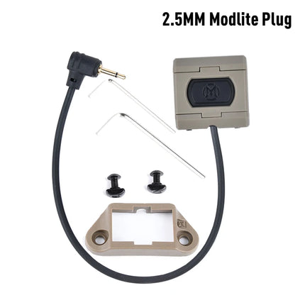 Tactical ModButton Remote Pressure Switch For SF M300 M600 Flashlight PEQ15 NGAL OGL Dual Function Tail ModButton crane plug