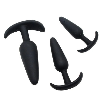S/M/L 3 Sizes Anal Plug Soft Silicone T-Shaped Anal Plug Butt Plug Adult Sex Toys for Men Women Gay Prostate Massager Dildo