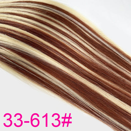 Invisible Genius Long Tape In Hair Extensions Double Weft One Piece Tape-In Real Human Hair Highlight Blonde Long Weft Wide Hair