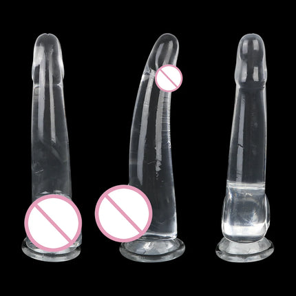 Realistic Dildo Suction Cup Big Dick Sex Shop G-spot Simulation Transparent Butt Plug Jelly Dildo Sex Toys for Women
