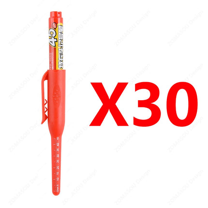 100-1Pcs 45mm Long Nib Head Carpenter Marker Pens White/Black/Blue/Red Hole Marker Pen for Measuring Woodworking Hand Tools