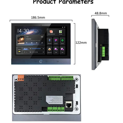 Karaoke WiFi Bluetooth 7 inch Screen Wall Amplifier Android Amp Smart Home Theater Sound System Mini Ceiling Speaker Residential
