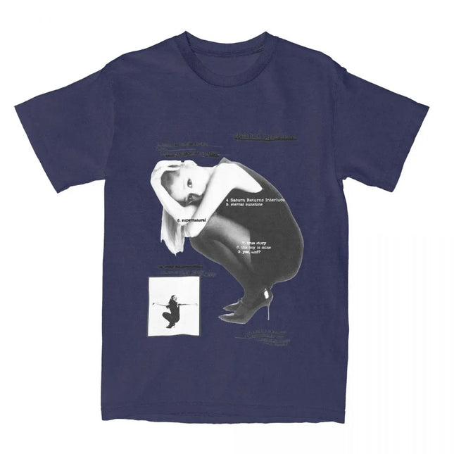 Eternal Sunshine Tracklist Music T-Shirt Summer Ariana Grandes T-Shirts Cotton Cool Tee Shirt for Couple Short Sleeve Tops