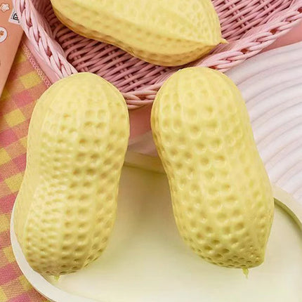 Asmr Sensory Peanut Squishy Toy Crunchy Buttery-soft Squeeze Stress Ball Simulated Fidget Toy For Adults Relaxation