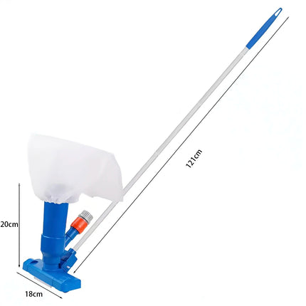 Pool Underwater Jet Vacuum Cleaner with Brush Pool Spa Hot Spring Cleaning Accessory